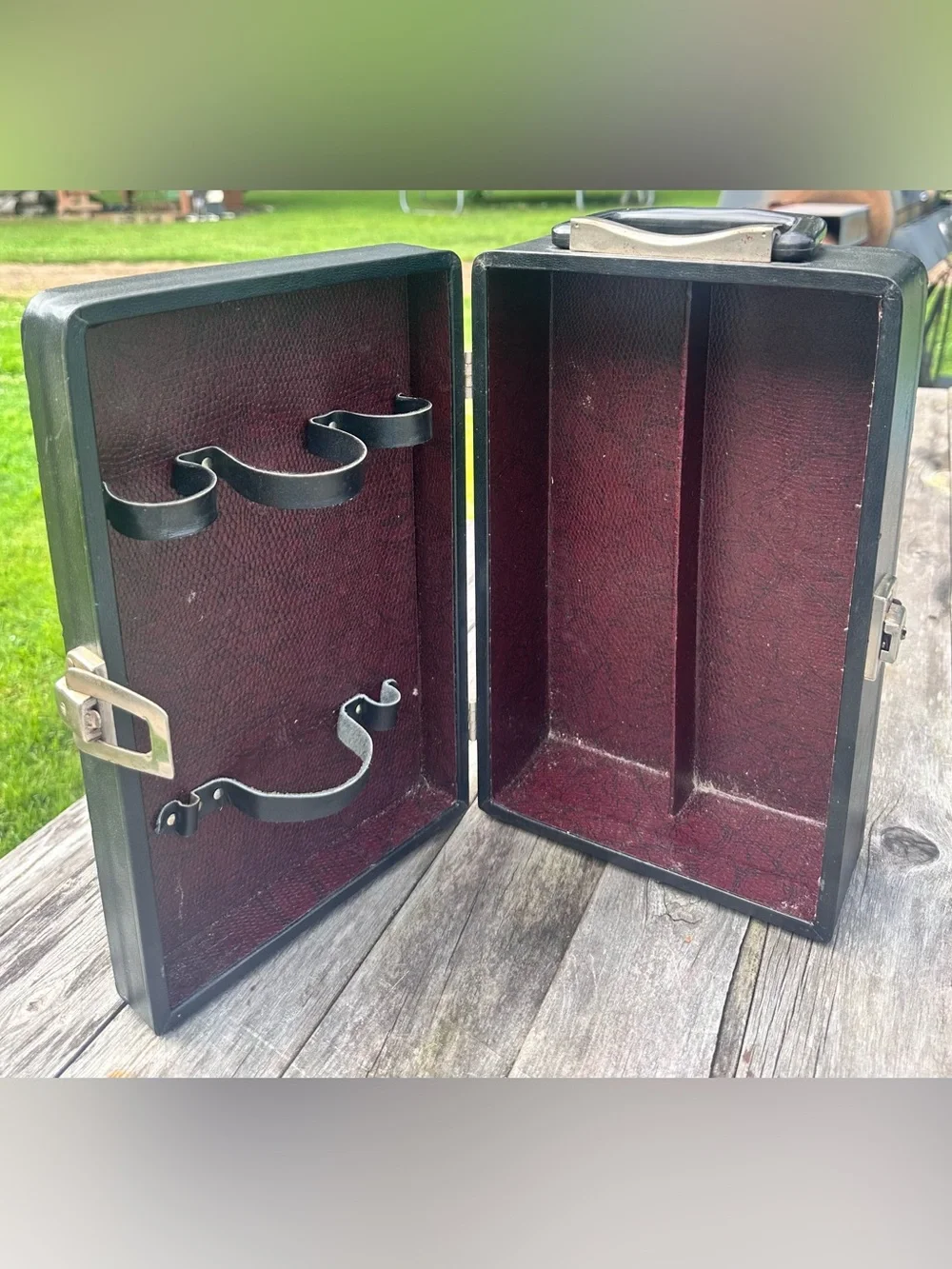 Vintage Ever-Wear Trav-L-Bar Portable Travel Bar Case Mid Century Cocktail Set